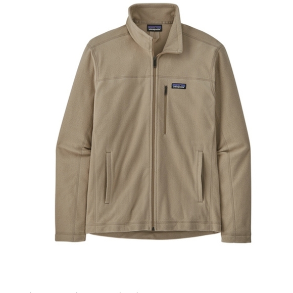 PATAGONIA MEN'S MICRO D FLEECE JACKET oar tan Size XXL - Picture 11 of 11